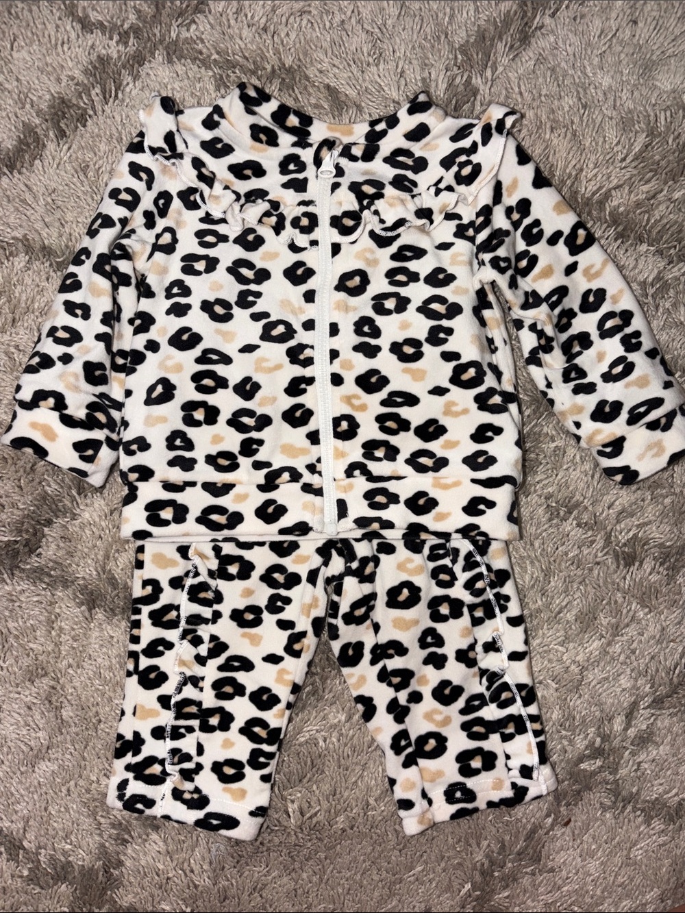 Kids Leopard Print Two-Piece Set